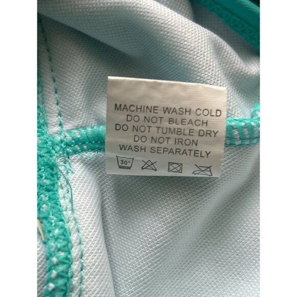 Womens Halter Neck Turquoise Butterfly Print  2 Pc Swimsuit Dress, Size XXL - Picture 5 of 16